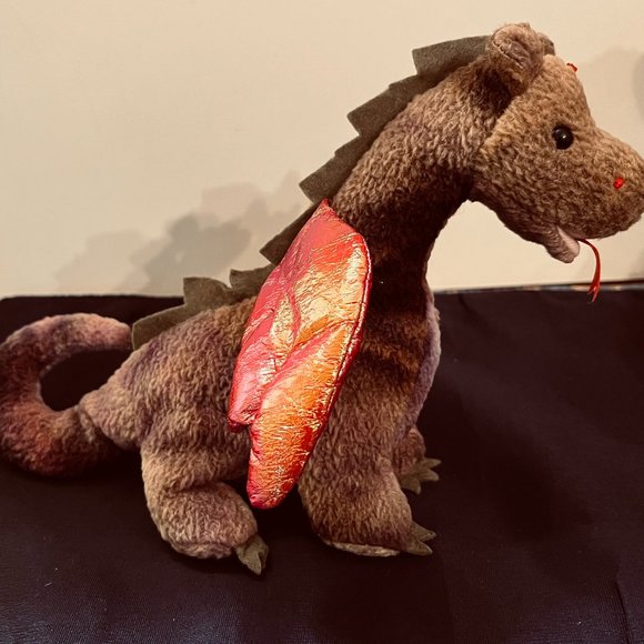 TY Beanie Baby SCORCH the Dragon - Picture 1 of 8